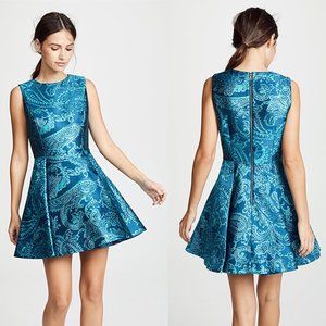 Alice + Olivia Stasia Deep Pleat Party Dress Sz 4